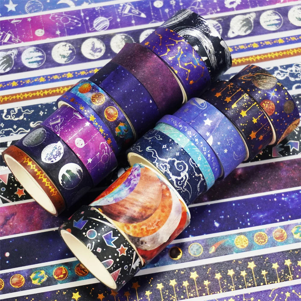 Starry Sky Washi Tape Set-for gift wrapping, scrapbooking, and more!