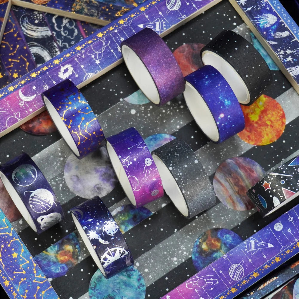 Starry Sky Washi Tape Set-for gift wrapping, scrapbooking, and more!