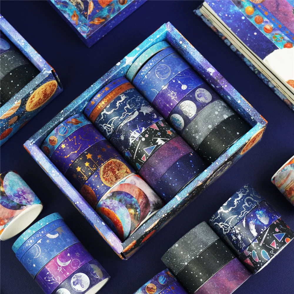 Starry Sky Washi Tape Set-for gift wrapping, scrapbooking, and more!