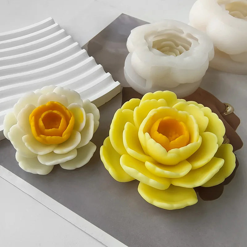 Beautiful Flower Candle Mold!