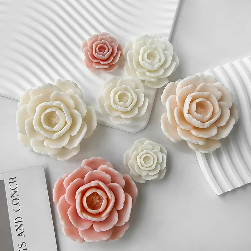 Beautiful Flower Candle Mold!