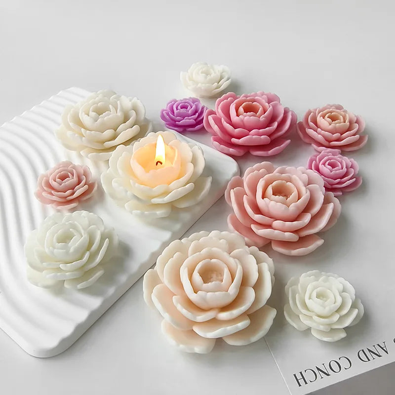 Beautiful Flower Candle Mold!